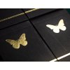 Butterfly Playing Cards Black & Gold Marked "Seconds"