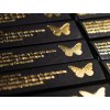Butterfly Playing Cards Black & Gold Marked "Seconds"