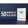 Butterfly Playing Cards Workers Edition V2 (50 Blue Decks)