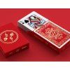 Red Roses Gold Foil Playing Cards (Fully Marked)