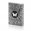 Butterfly Playing Cards Black & Silver Unmarked
