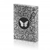 Butterfly Playing Cards Black & Silver Marked