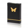 Butterfly Playing Cards Black & Gold Unmarked