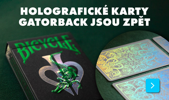 Holographic Gatorback Playing Cards by David Blaine