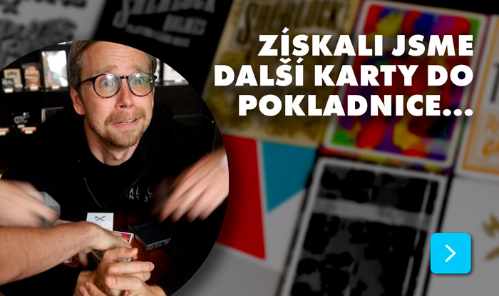 Získali jsme další karty na rozšíření nabídky sběratelských balíčků Pokladnice.