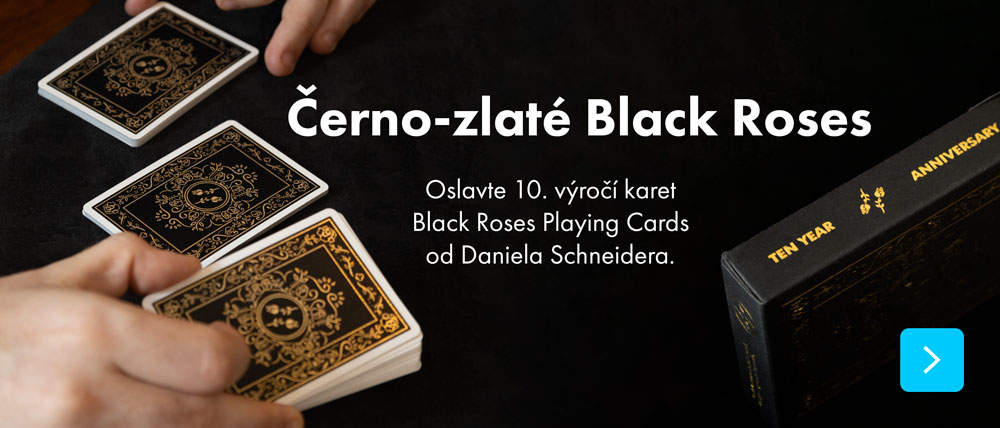 Oslavte desáté výročí karet Black Roses s novým zlatě fóliovaným a plně značeným balíčkem.