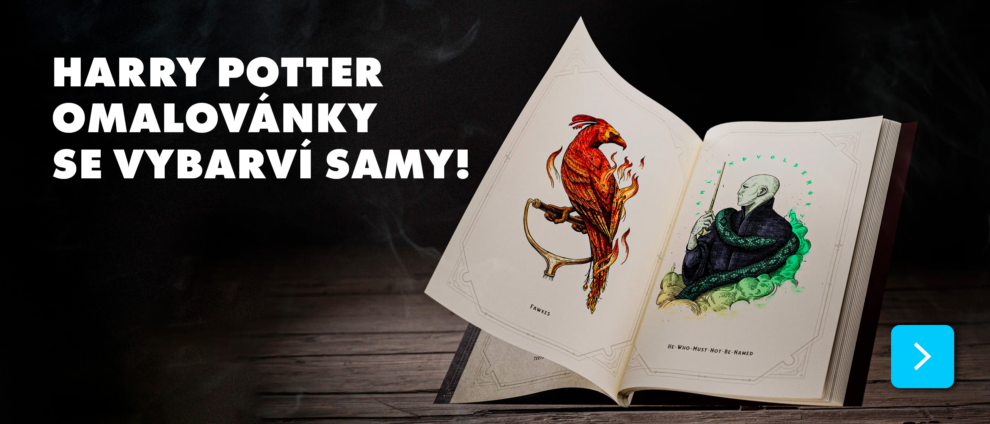 Samovybravující se omalovánky Harry Potter Self-Coloring Book by theory11