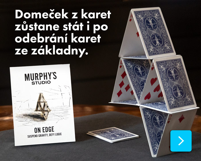 V kouzlu On Edge postavíte domeček z karet, kterému odeberete téměř celou základnu. A on bude stále stát!