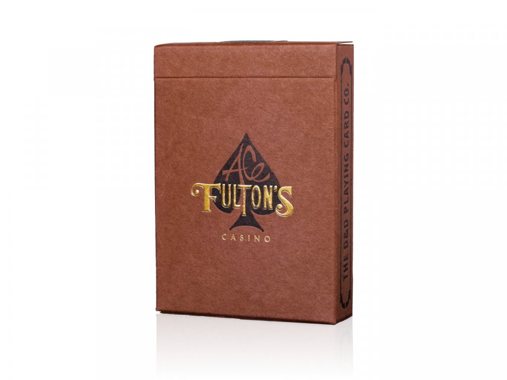 Pokerové karty Ace Fulton's Casino Vintage Back Brown Playing Cards