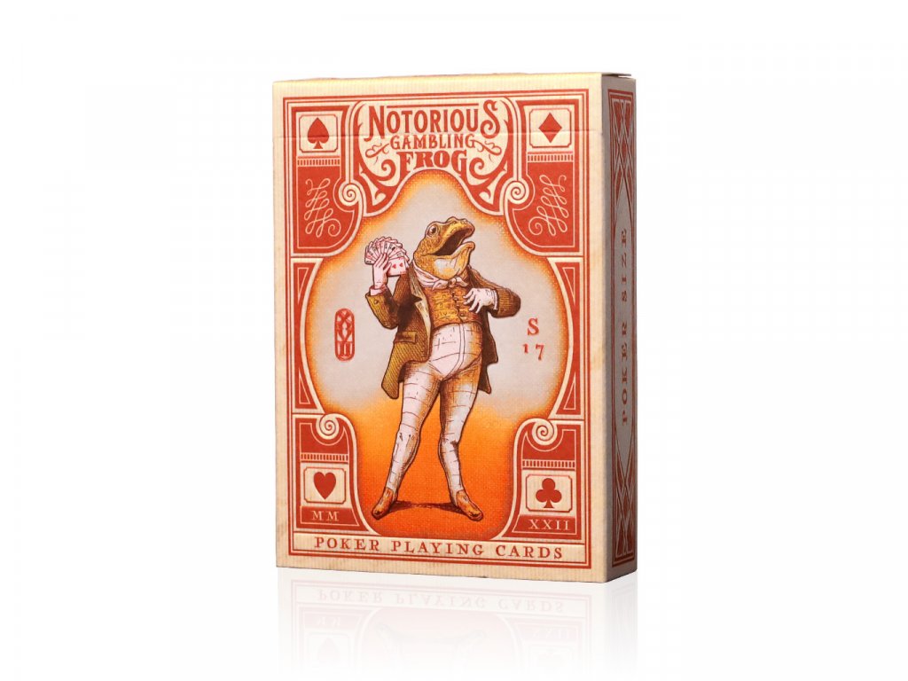 Pokerové karty Notorious Frog Orange Playing Cards od Stockholm17