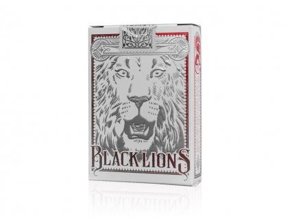 Pokerové karty Black Lions Red Playing Cards