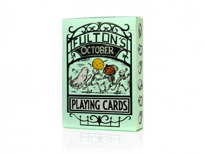 Pokerové karty Fulton's October UV Ink Green Edition Playing Cards