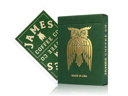 Pokerové karty James Coffee Co. Green Playing Cards od Art of Play