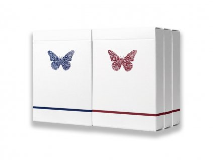 Sada šesti značených balíčků Butterfly Playing Cards Workers Edition