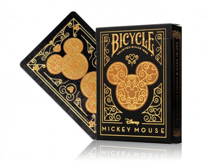 Sběratelské karty Bicycle Disney Mickey Mouse Black & Gold Playing Cards