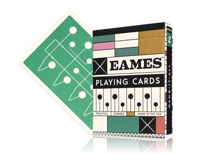 Hrací karty Eames Hang-It-All Green Playing Cards od Art of Play