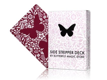 Kouzelnické karty Butterfly Playing Cards Third Edition Side Stripper Deck