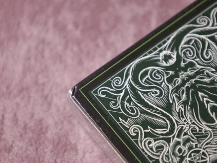 Call of Cthulhu Bicycle Playing Cards Green (Sigil Seal, Ťuknuté)