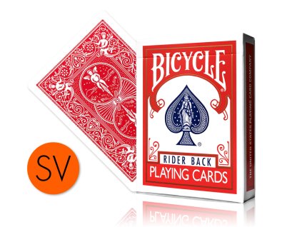 Marked Bicycle Rider Backs Playing Cards 2nd Ed. Red Svengali Deck