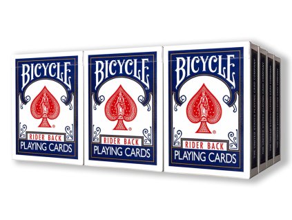 Marked Bicycle Rider Backs Playing Cards 2nd Ed. (12 modrých balíčků)