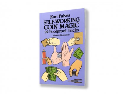 Kniha s jednoduchými triky s mincemi Self-Working Coin Magic