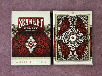 Ornate White Edition Scarlett Playing Cards