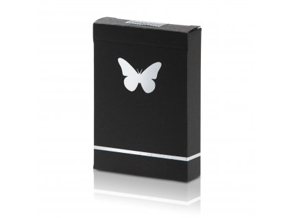 Karty Butterfly Playing Cards černo-stříbrné, Ondřej Pšenička