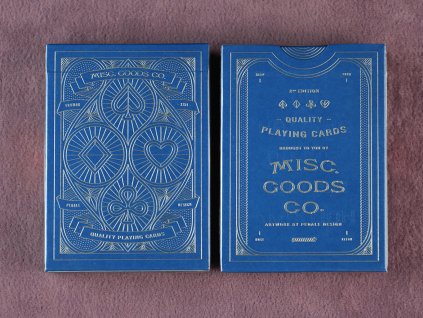Misc. Goods Co. Blue 2nd Edition Playing Cards