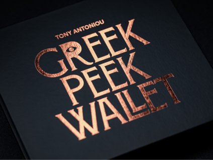 Greek Peek Wallet by Tony Antoniou