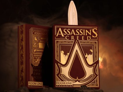 Assassin's Creed Legacy Version 2 Garnet (Hidden Blade Black) Playing Cards