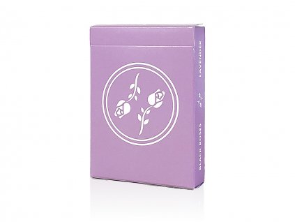 Black Roses Lavender Playing Cards