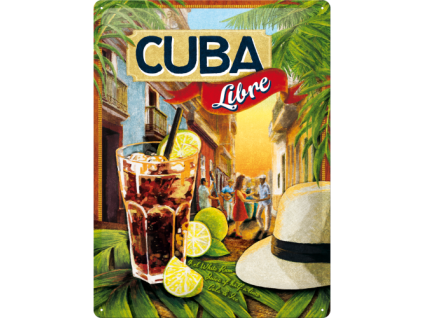 Fémtábla: Cuba Libre - 40x30 cm