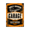 Fém képeslap - Harley-Davidson Garage