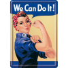 Fém képeslap - We Can Do It!
