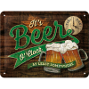 Fémtábla - It's Beer O'Clock