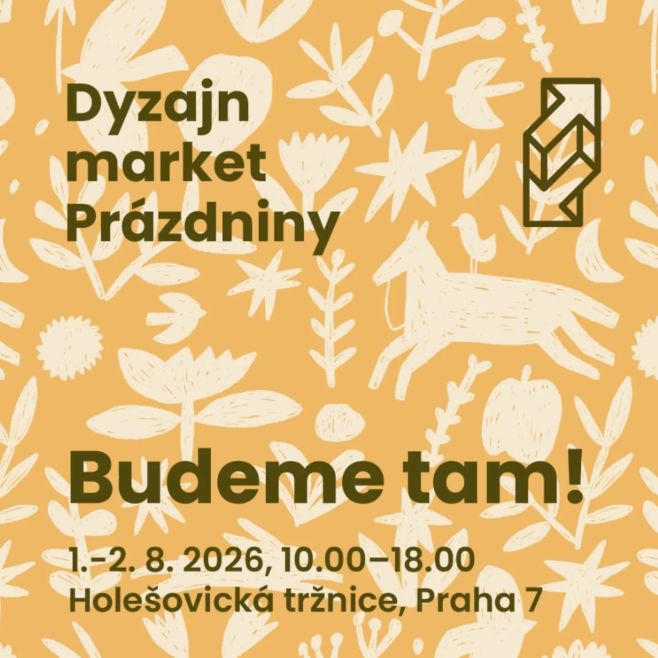 1. a 2.8. se budu moc těšit na prázdninový dyzajnmarket, tentokrát bude v tržnici v Holešovicích. Stánek budu pro změnu...