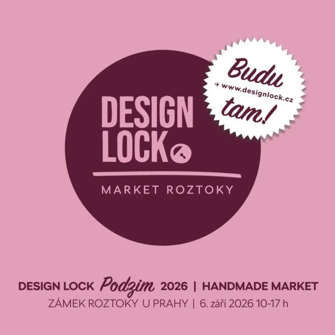 6.9. Vás zvu na báječný @designlock_ , první trh na kterém mě potkáte po prázdninách 🩷 #buxbax #buxbaxledvinka #designlock...