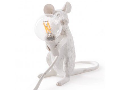 Seletti designová stolní lampa Mouse, Sitting
