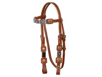 0046229 bridle with navajo beaded decorations plh01007