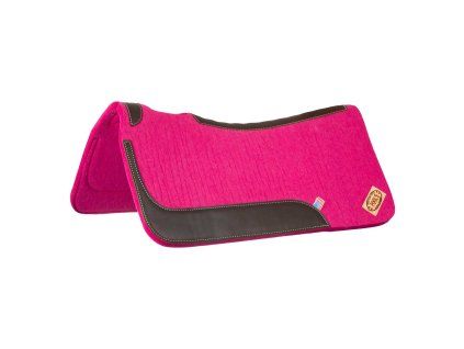 0046593 western felt saddle pad with leather inserts plh09015