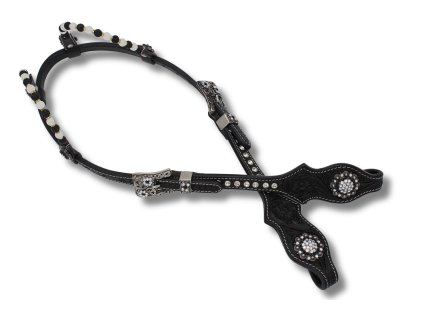 Westerntrense schwarz weiss zweiohr SW11738