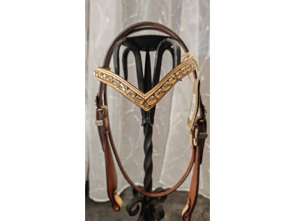 Western bőr kantár Moon Rian (MR)