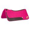 0046593 western felt saddle pad with leather inserts plh09015