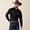 ariat team logo twill fitted western shirt