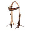 0044867 western bridle dark floral tooling plh01036