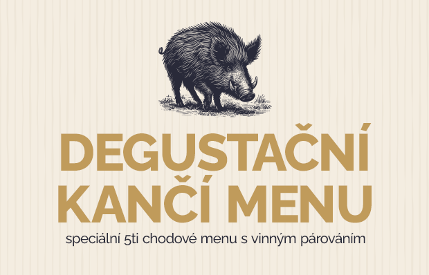 Degustační kančí menu 3.2.2024 v 17 h