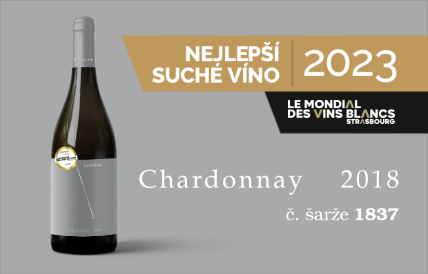 Nejlepším suchým vínem ve Francii se stalo naše Chardonnay RESERVA 2018