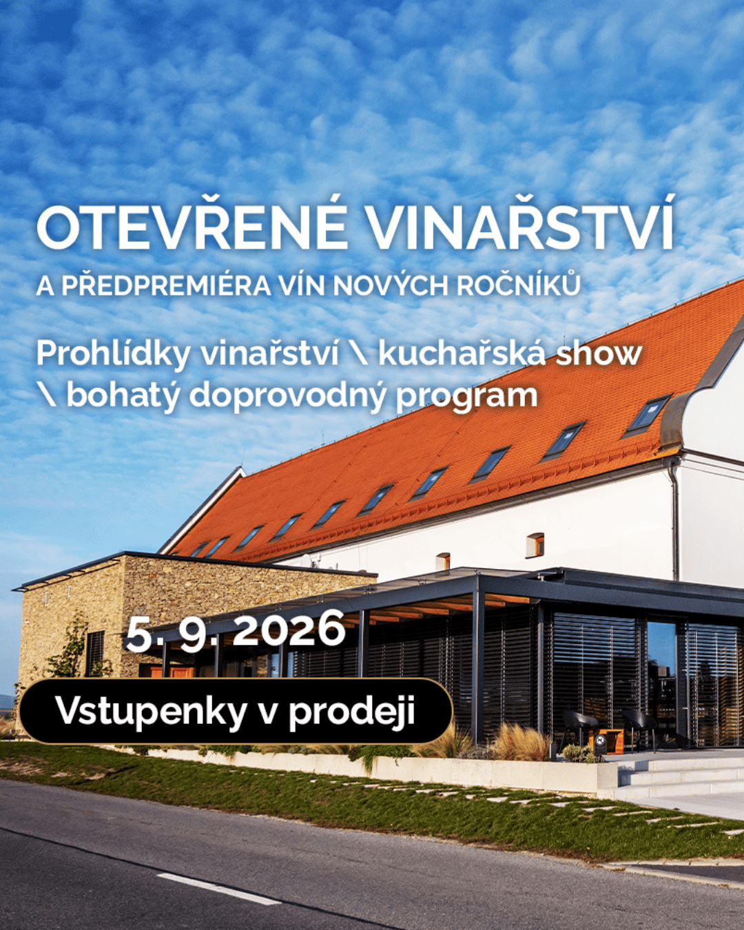 Zveme vás na Otevřené vinařství! 5.9.2026