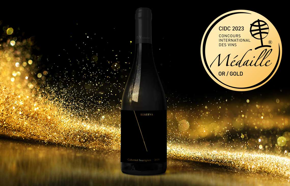 Zlatá medaile z Concours International des Cabernet pro Cabernet Sauvignon Reserva č. š. 1846