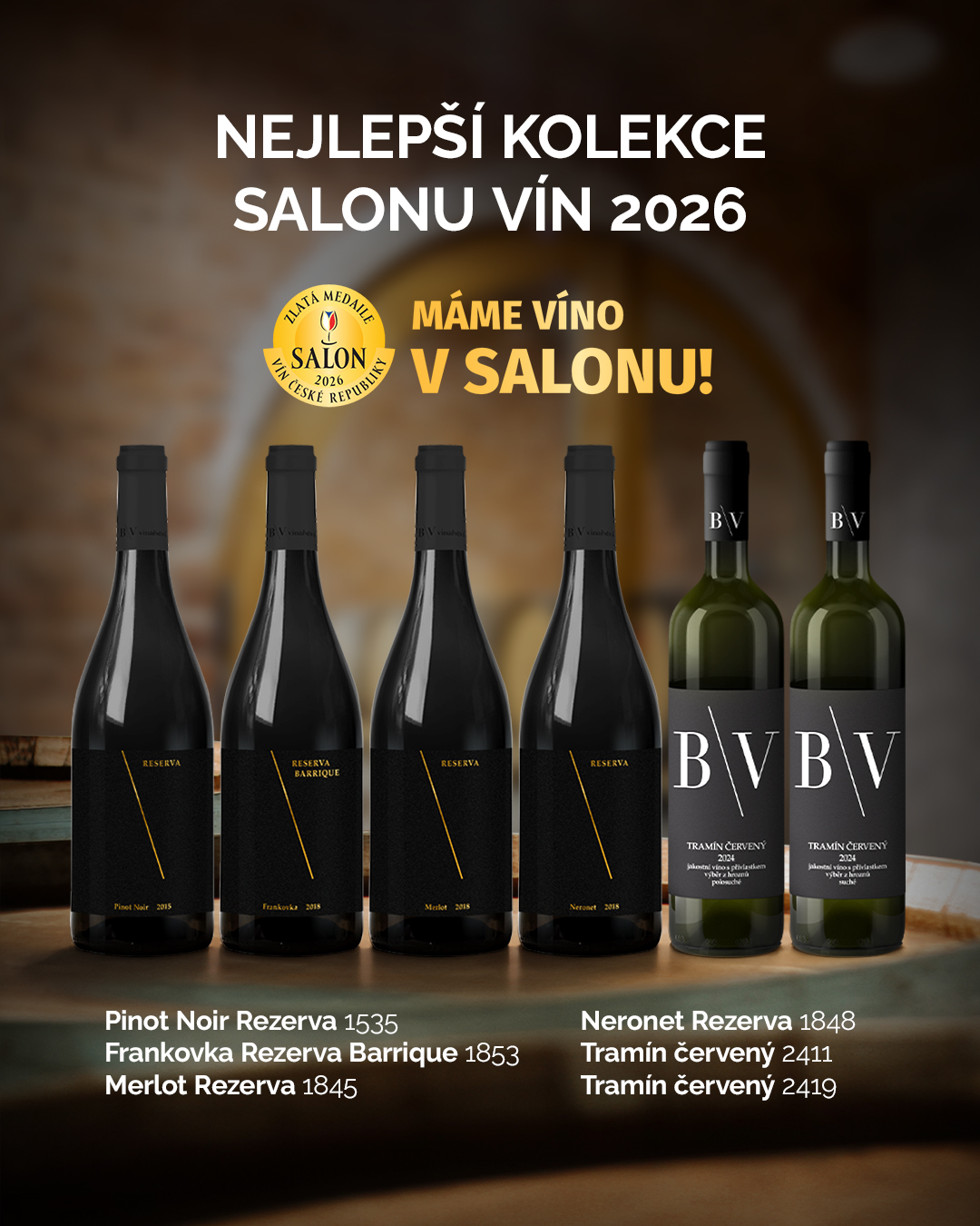 Nejlepší kolekce vín Salonu vín ČR 2026